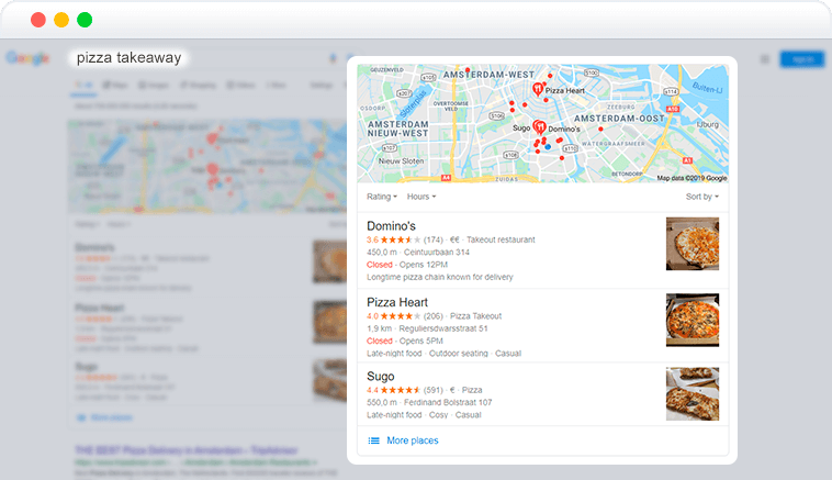 Google search feature local pack