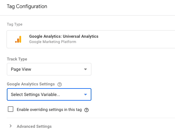 How to setup Google Tag Manager to track conversions with Google Ads 14 Track Type Page View