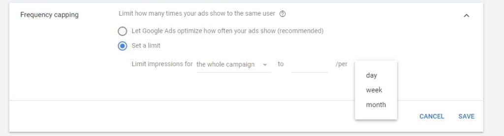 Frequency Capping Google Ads Day, Week And Month